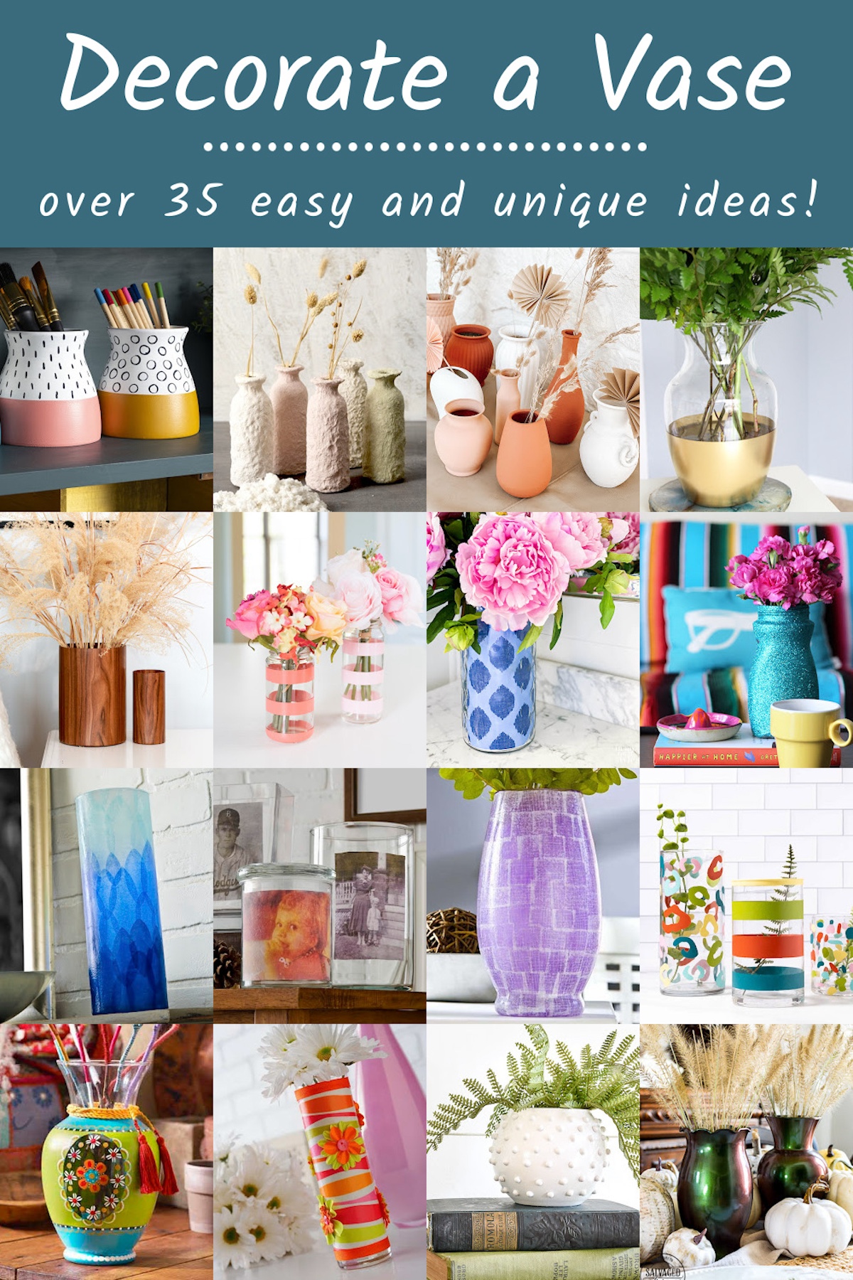Decorate-a-Vase with one of these ideas