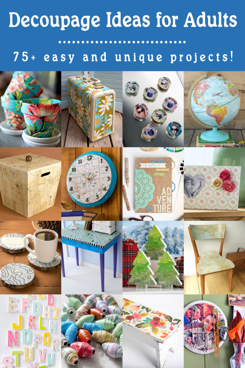 Over 75 Decoupage Ideas You'll HAVE to Try! - Mod Podge Rocks