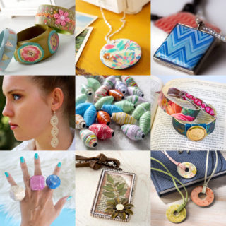 Easy Mod Podge jewelry feature image