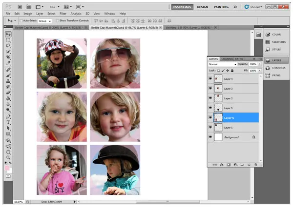 Size photos for printing