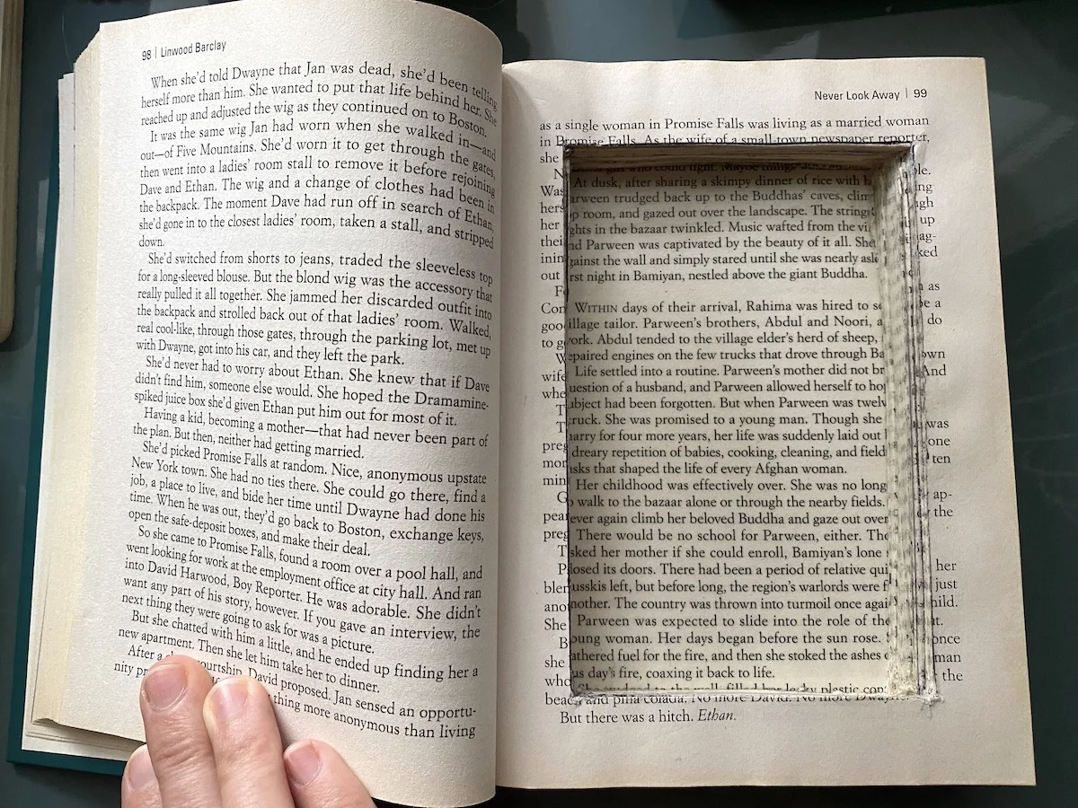 how to make a book safe