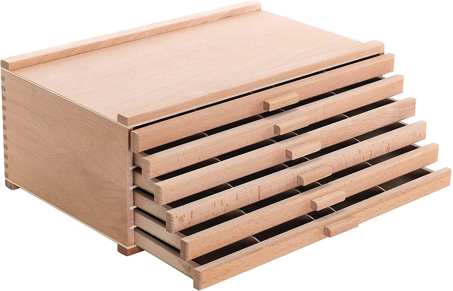 6 Drawer Wood Artist Supply Storage Box