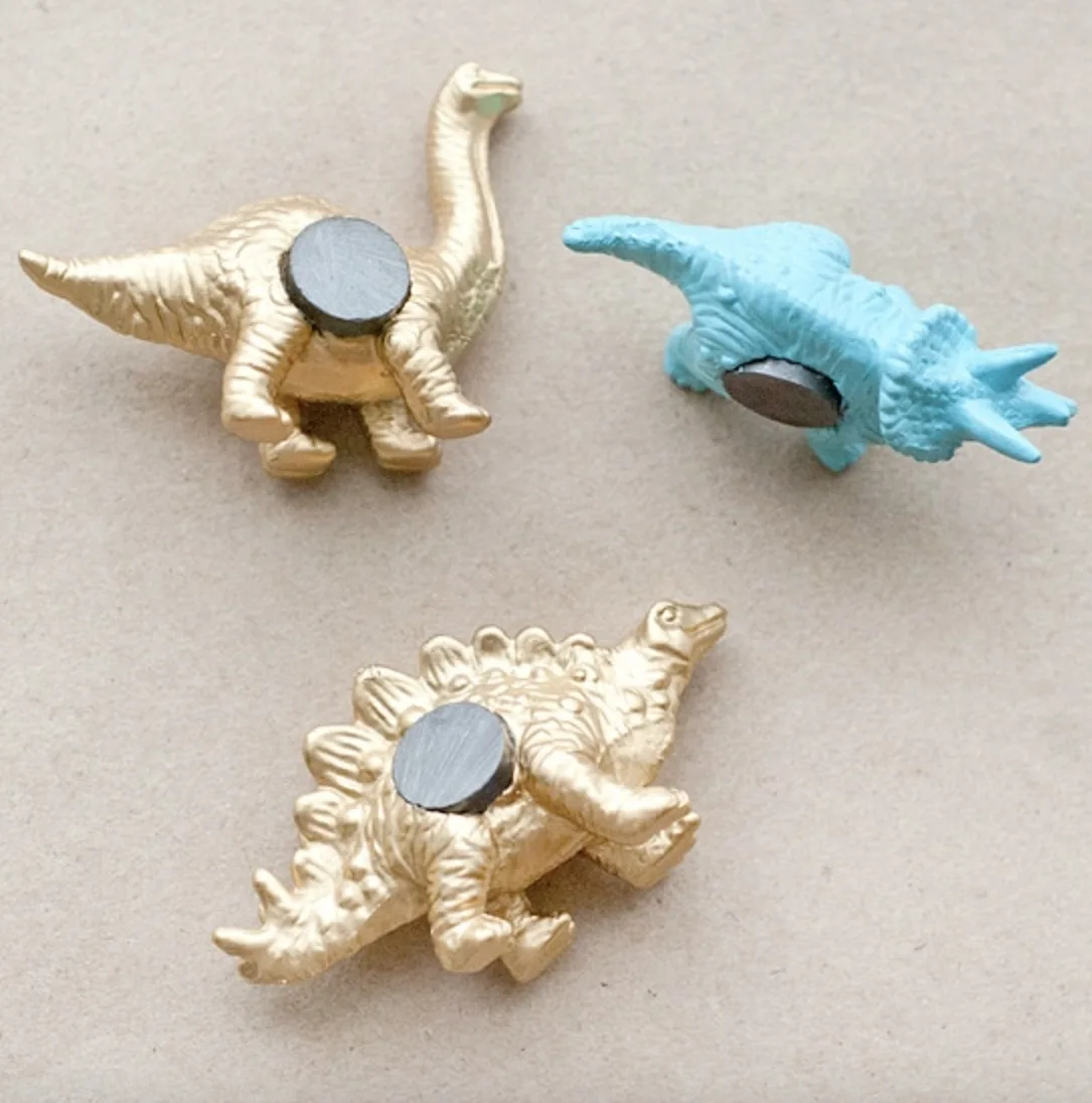 DIY Dinosaur Fridge Magnets