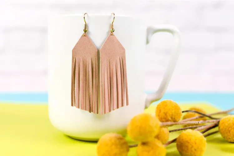 DIY Suede Fringe Earrings