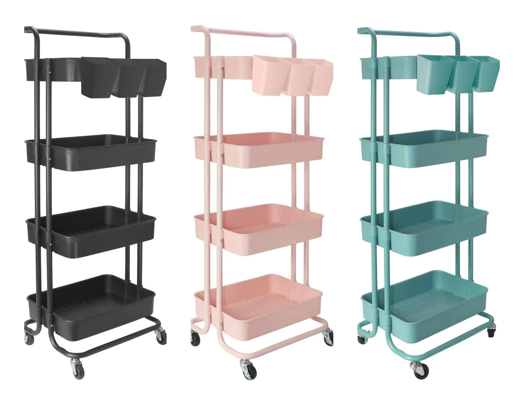 Four tier rolling carts