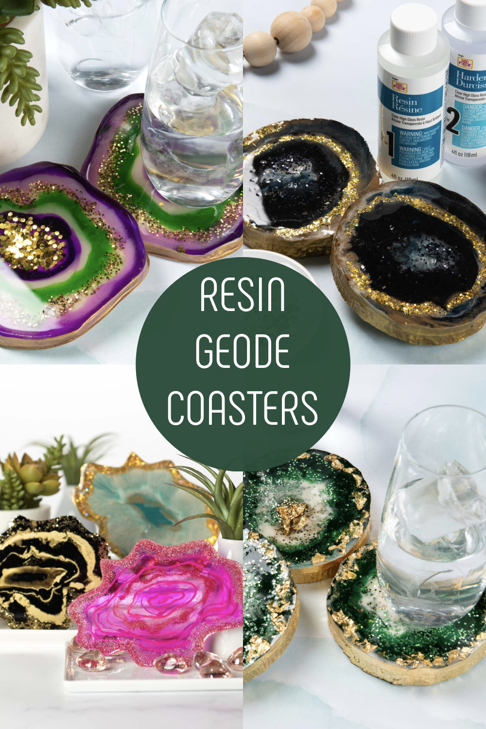 Resin Geode Coasters