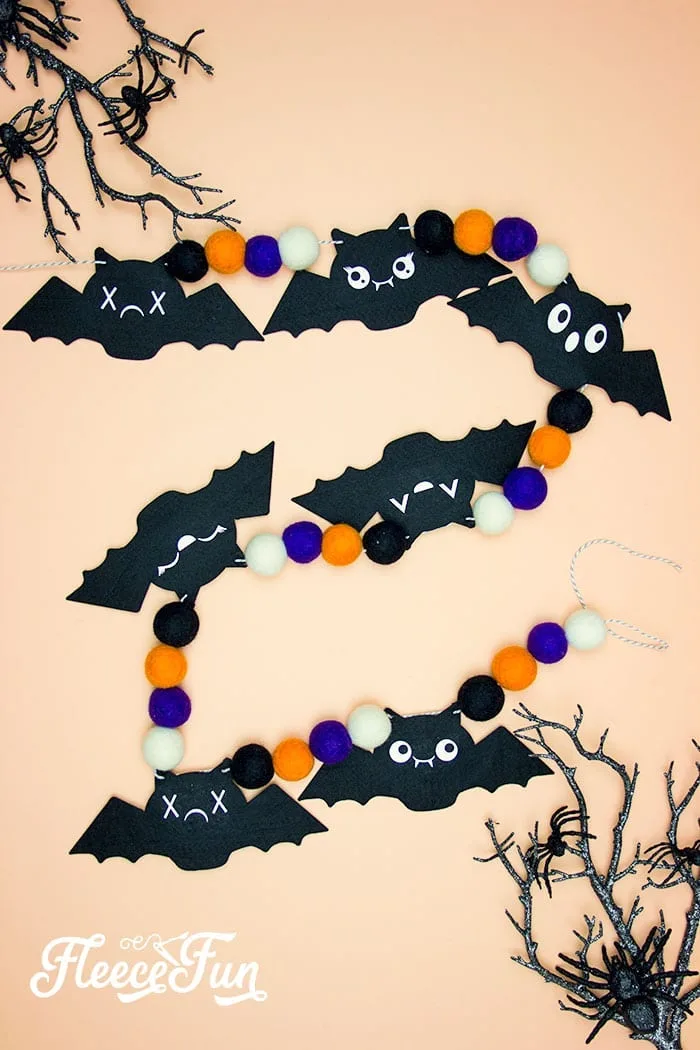 Halloween Paper Garland Cutouts - Bats, Spiders, Pumpkins, Ghosts and Black  Cats! - One Little Project