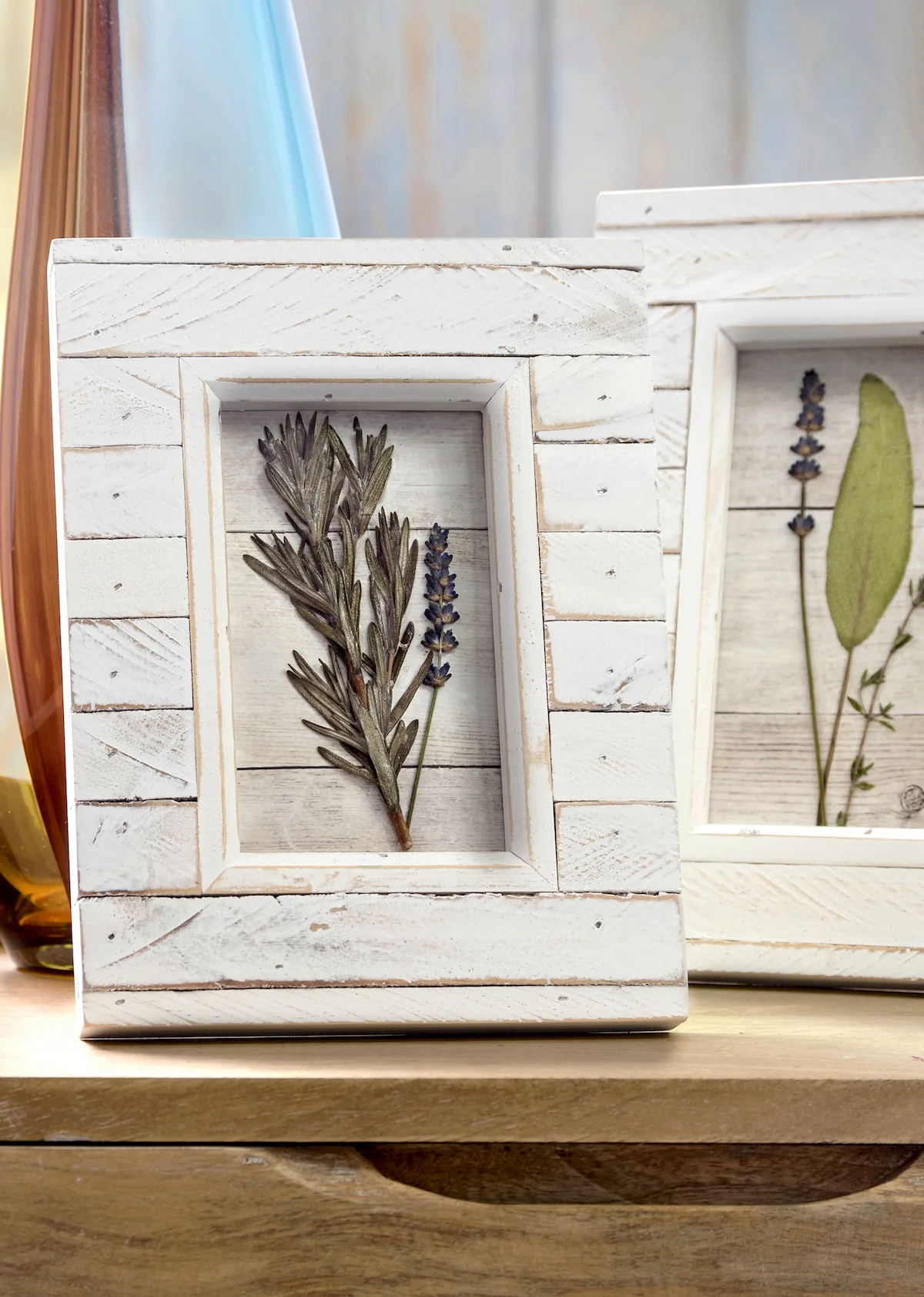 DIY Pressed Plants Photo Frame - A Beautiful Mess