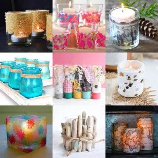 how to decorate candle holders feature image
