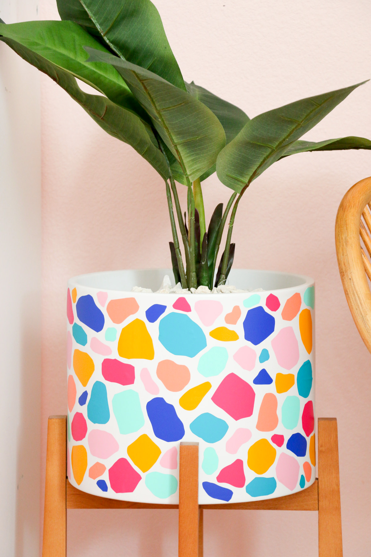 DIY Terrazzo Stand Planter