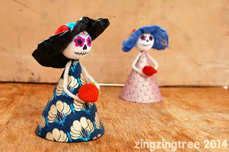 Small Sugar Skull Dolls