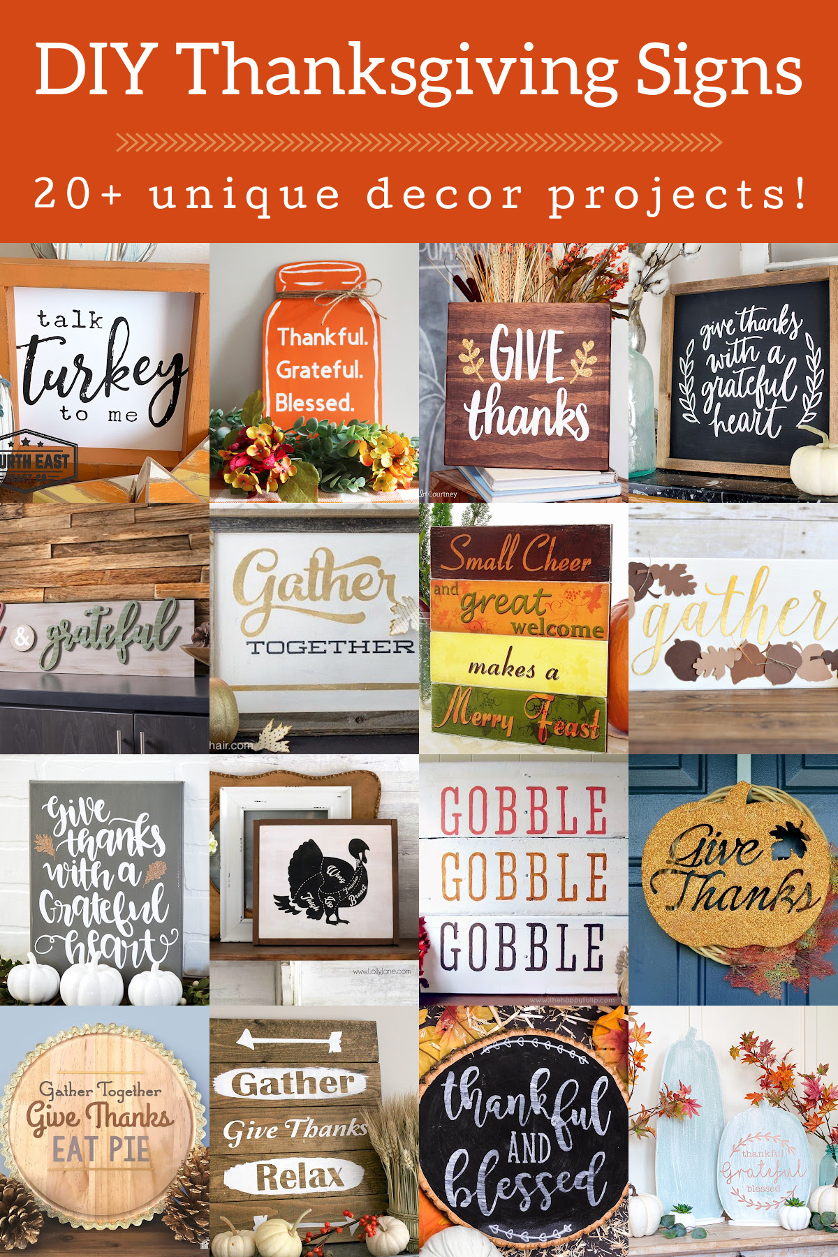 DIY Thanksgiving signs for your home