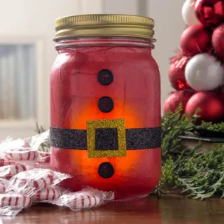 Santa mason jar craft