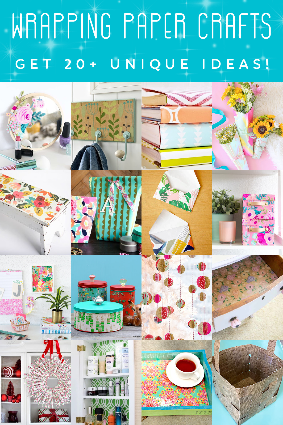 Wrapping Paper Crafts to Use Up Leftovers! - Mod Podge Rocks