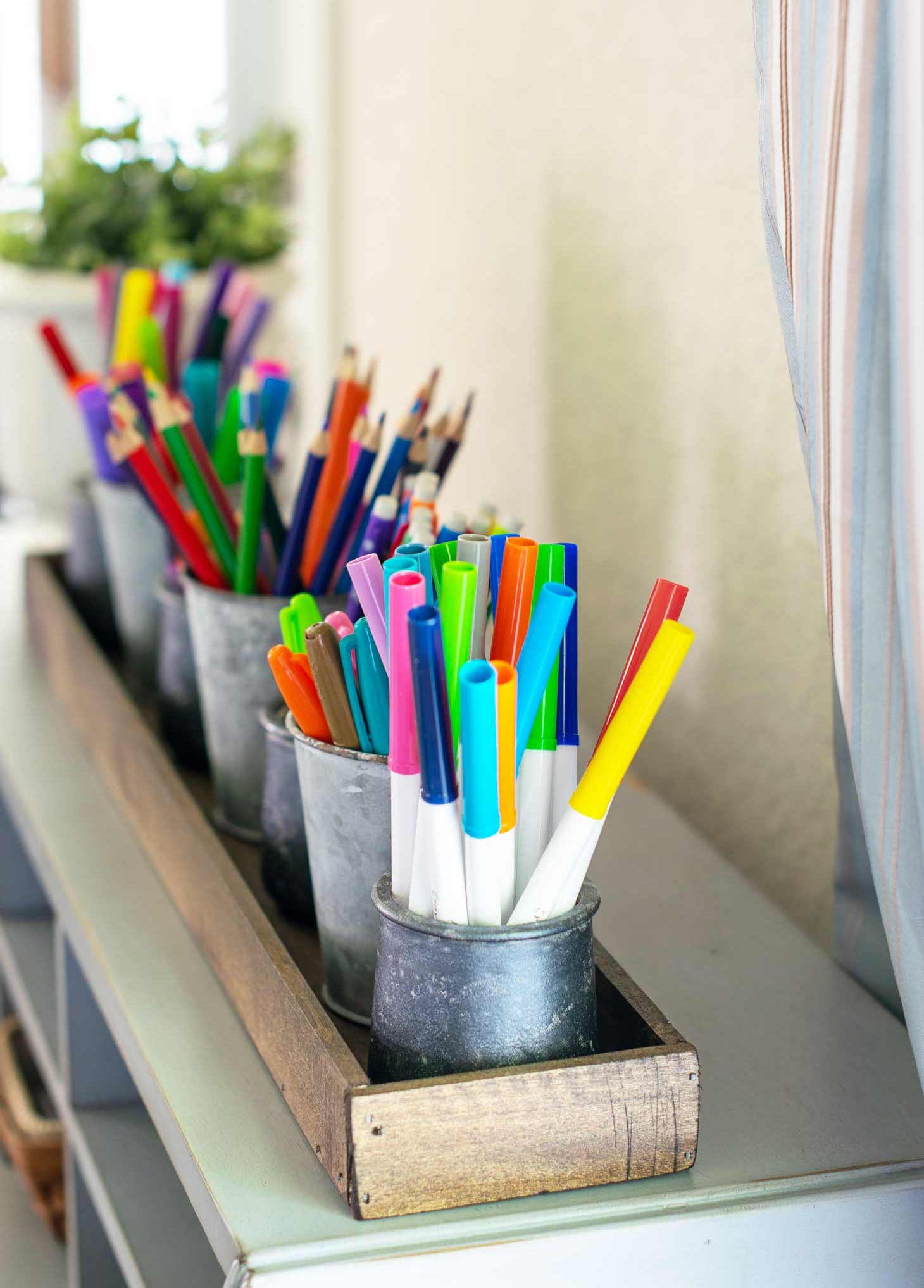 DIY Desk Organizer For School Supplies