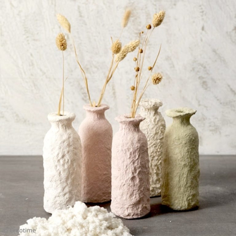 Modern Paper Mache Vases