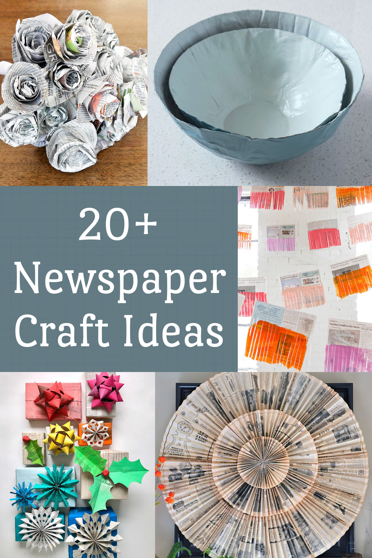 Craft ideas with newspaper