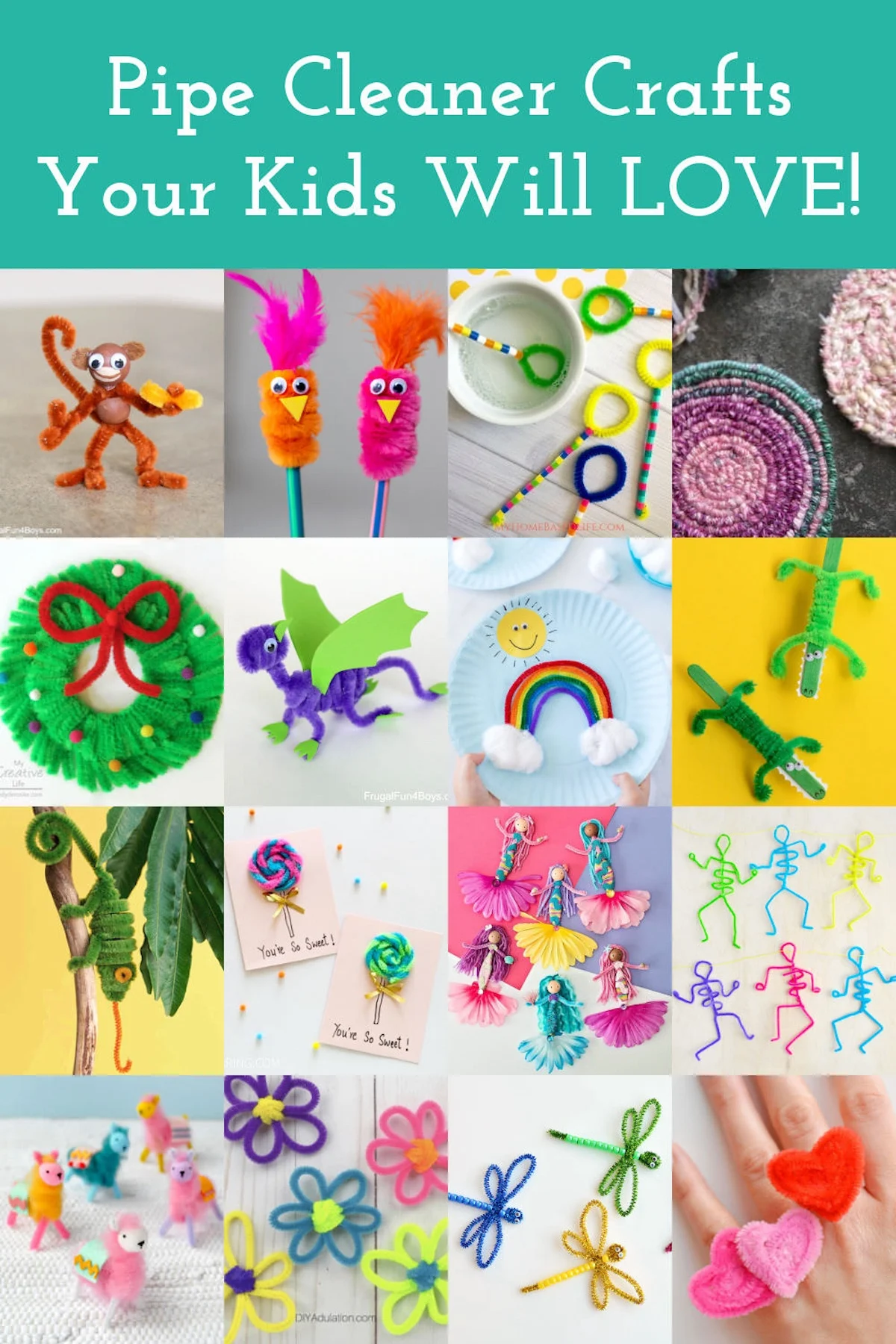 Twist, Bend, Create: 50+ Awesome Pipe Cleaner Crafts for Kids - Mod Podge  Rocks