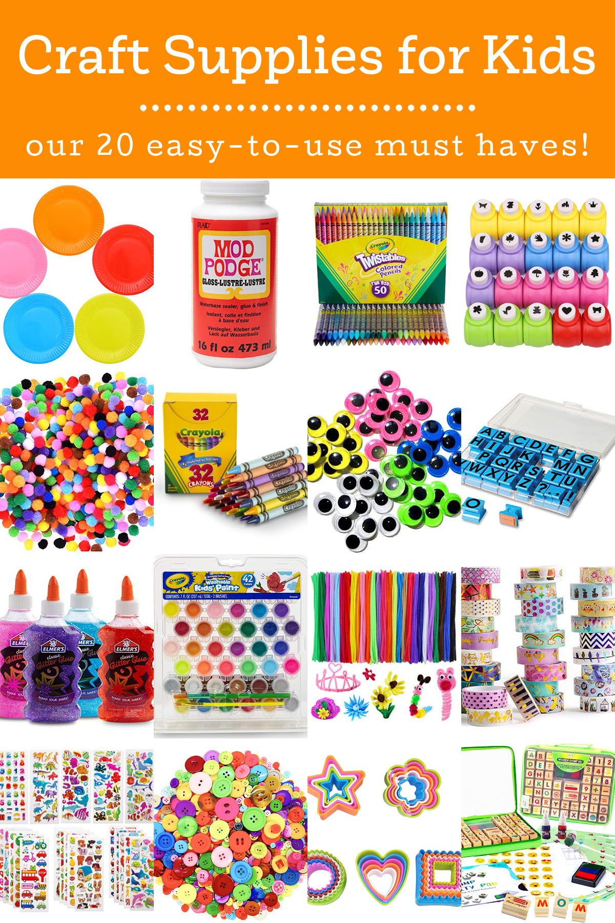 Craft Supplies for Kids: 20 Items for Guaranteed Fun! - Mod Podge Rocks