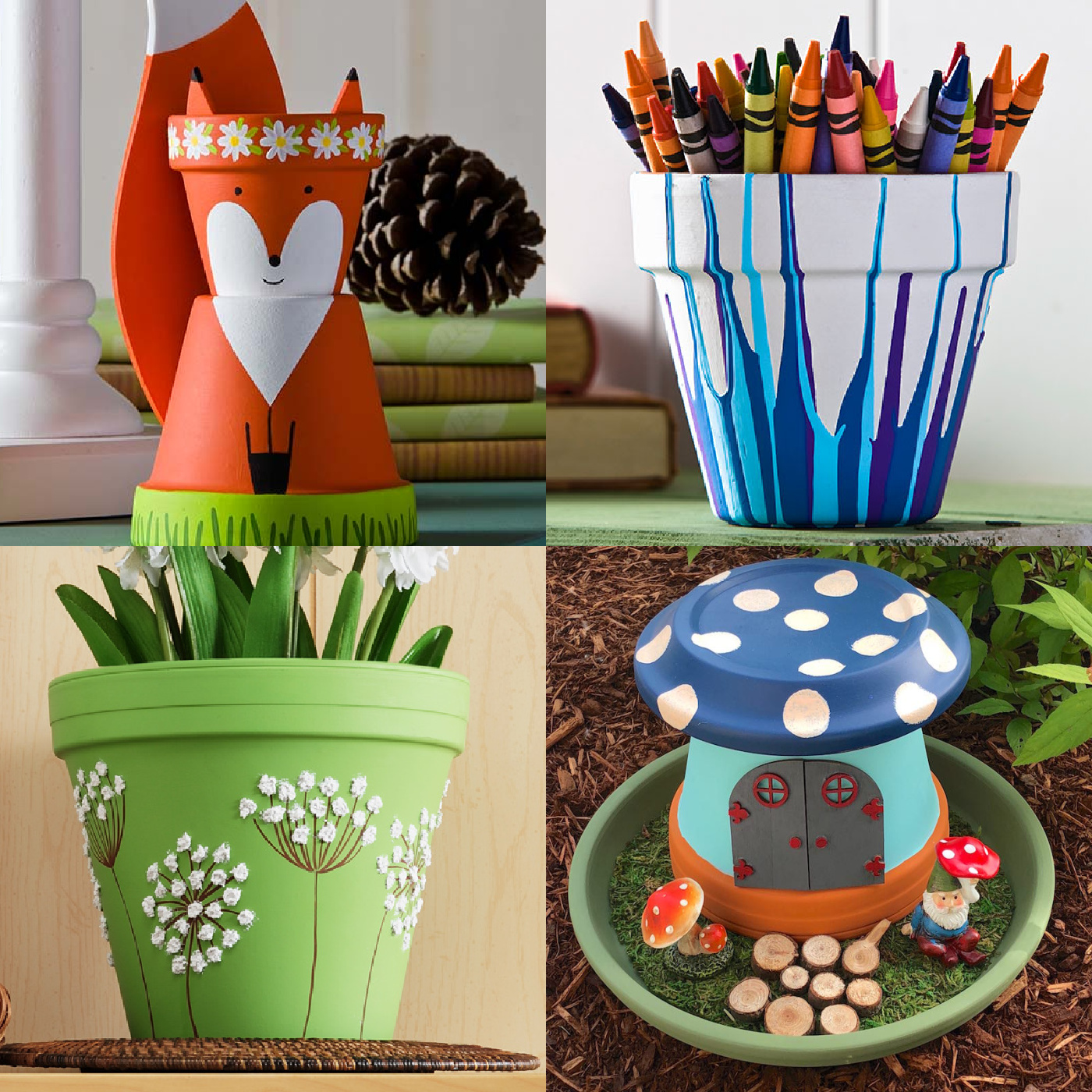 TERRACOTTA POT MAKEOVER - Decorate with Tip and More