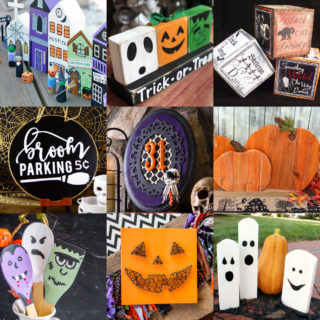 Wood Halloween Crafts feature image