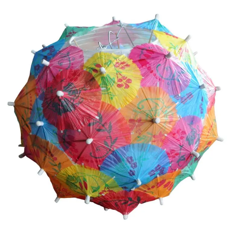 mini umbrellas paper lanterns