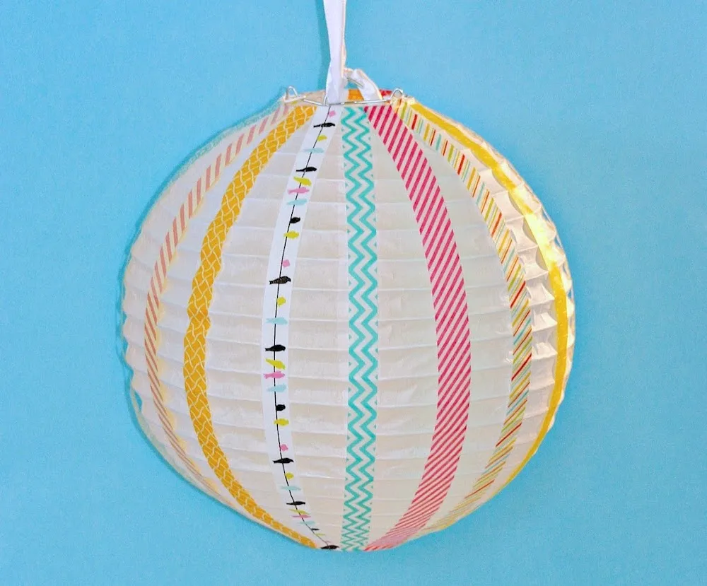 washi tape paper lantern