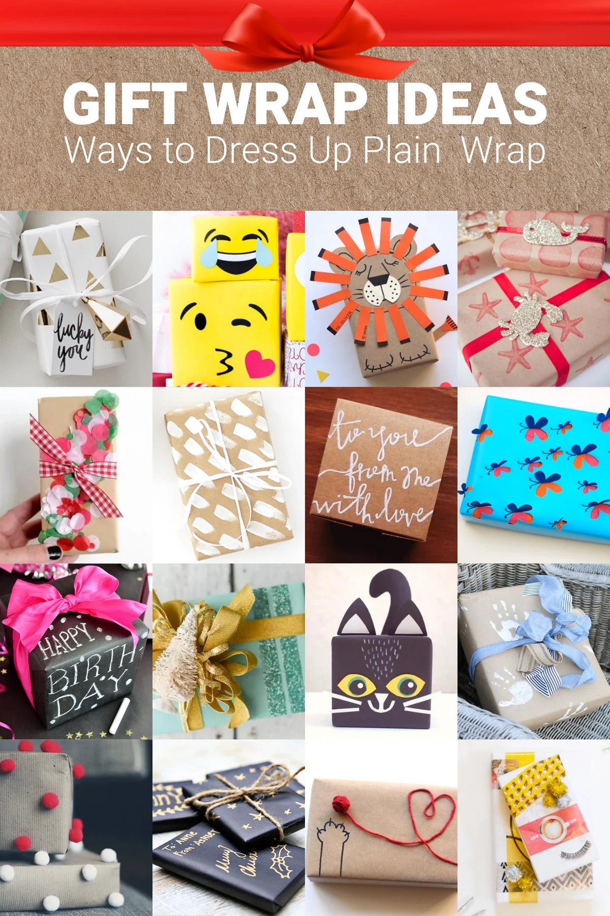 40+ Gift Wrap Ideas for the Holidays and More - Mod Podge Rocks