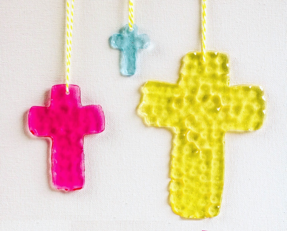 Cross Suncatchers with Beads