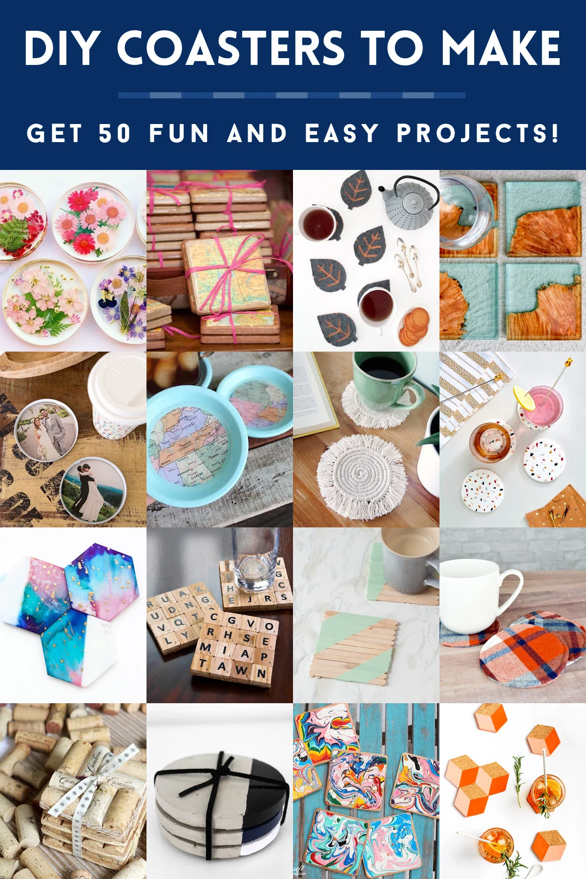 DIY Coasters: 50 Designs for Decor or Gifts! - Mod Podge Rocks