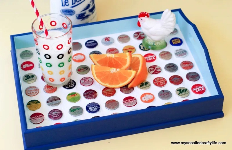 DIY Vintage Bottlecap Tray