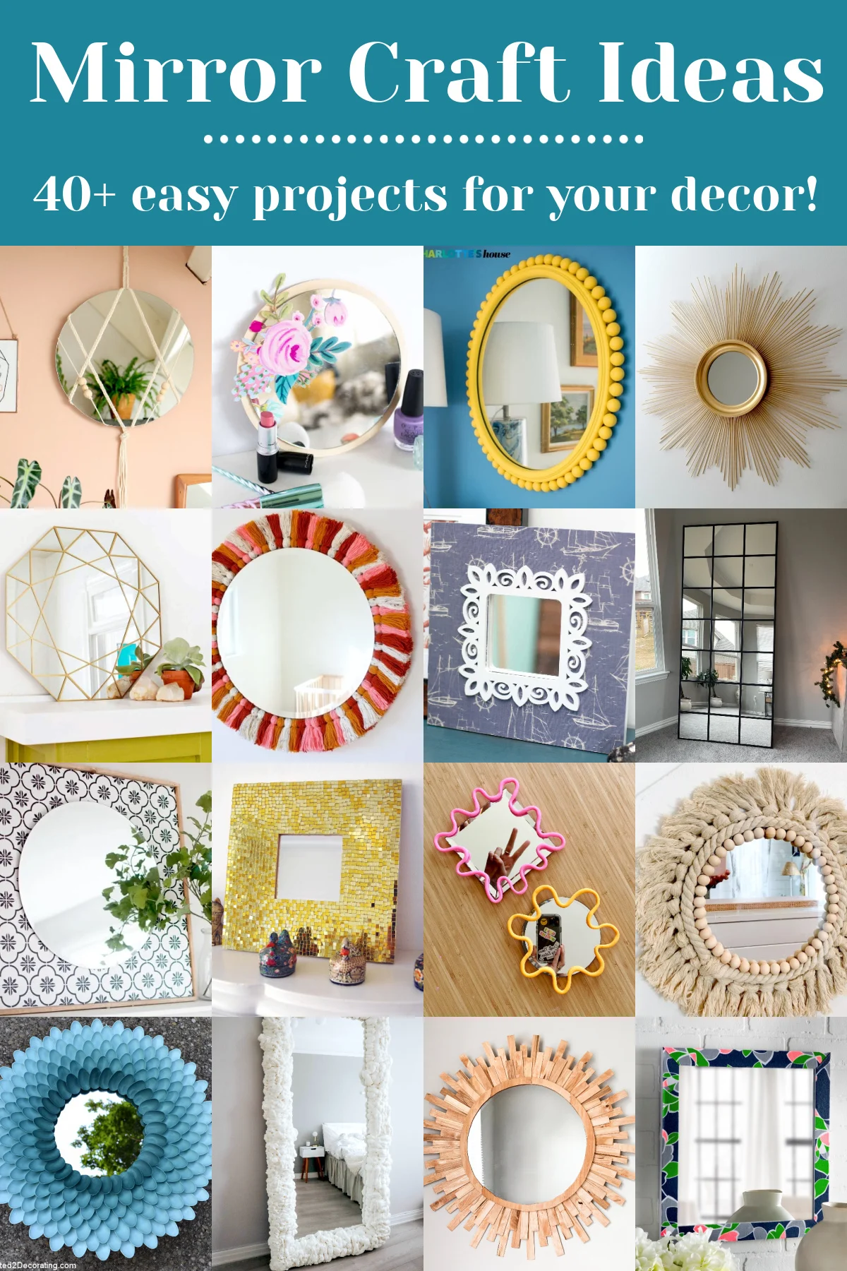 Mini mirrors for craft and DIY- Triangle