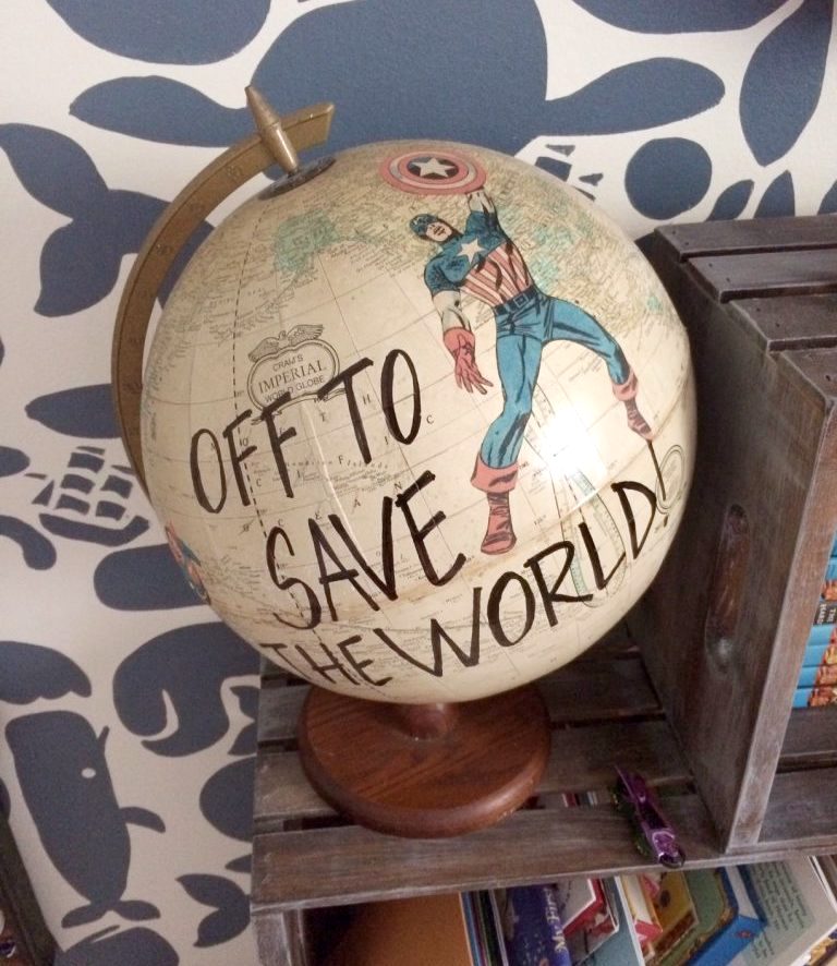 DIY Superhero Globe