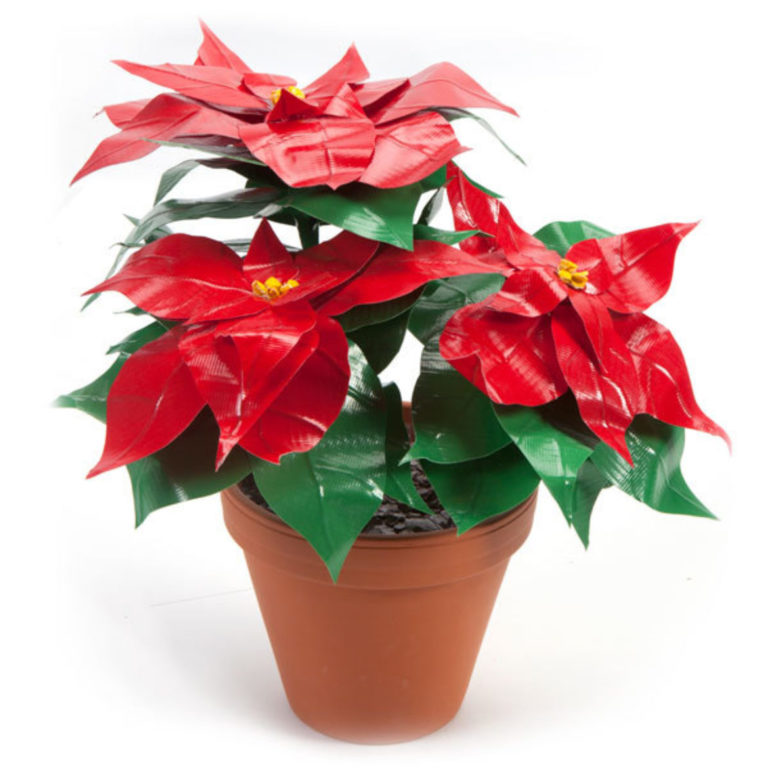 Duck Tape Holiday Poinsettia