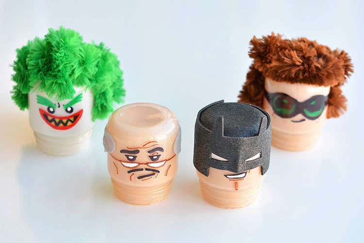 How to Make LEGO Batman Night Lights Using Baby Food Jars