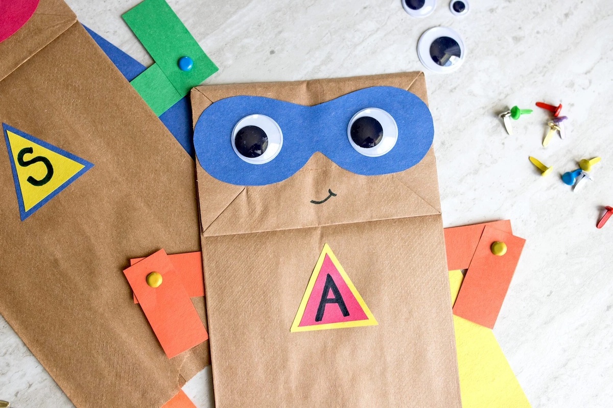 Superhero Paper Bag Craft