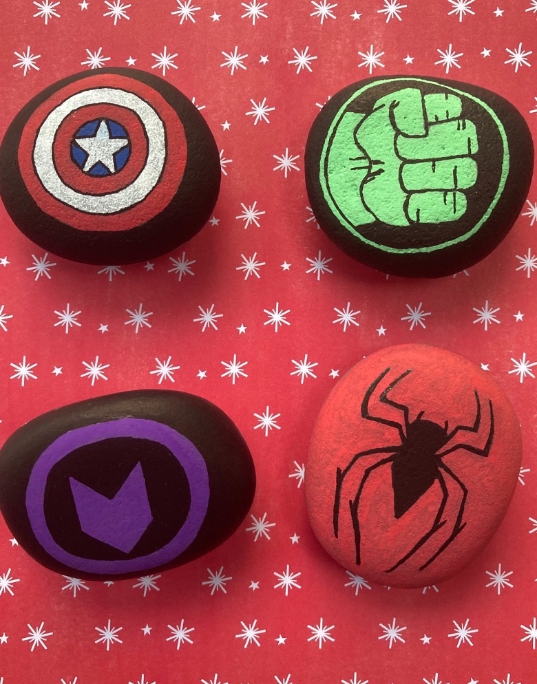 Superhero Rock Painting Ideas