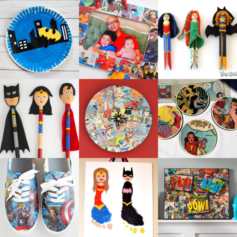 Superhero crafts feature image