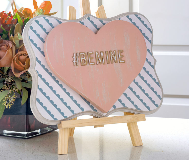 wooden valentine decoration