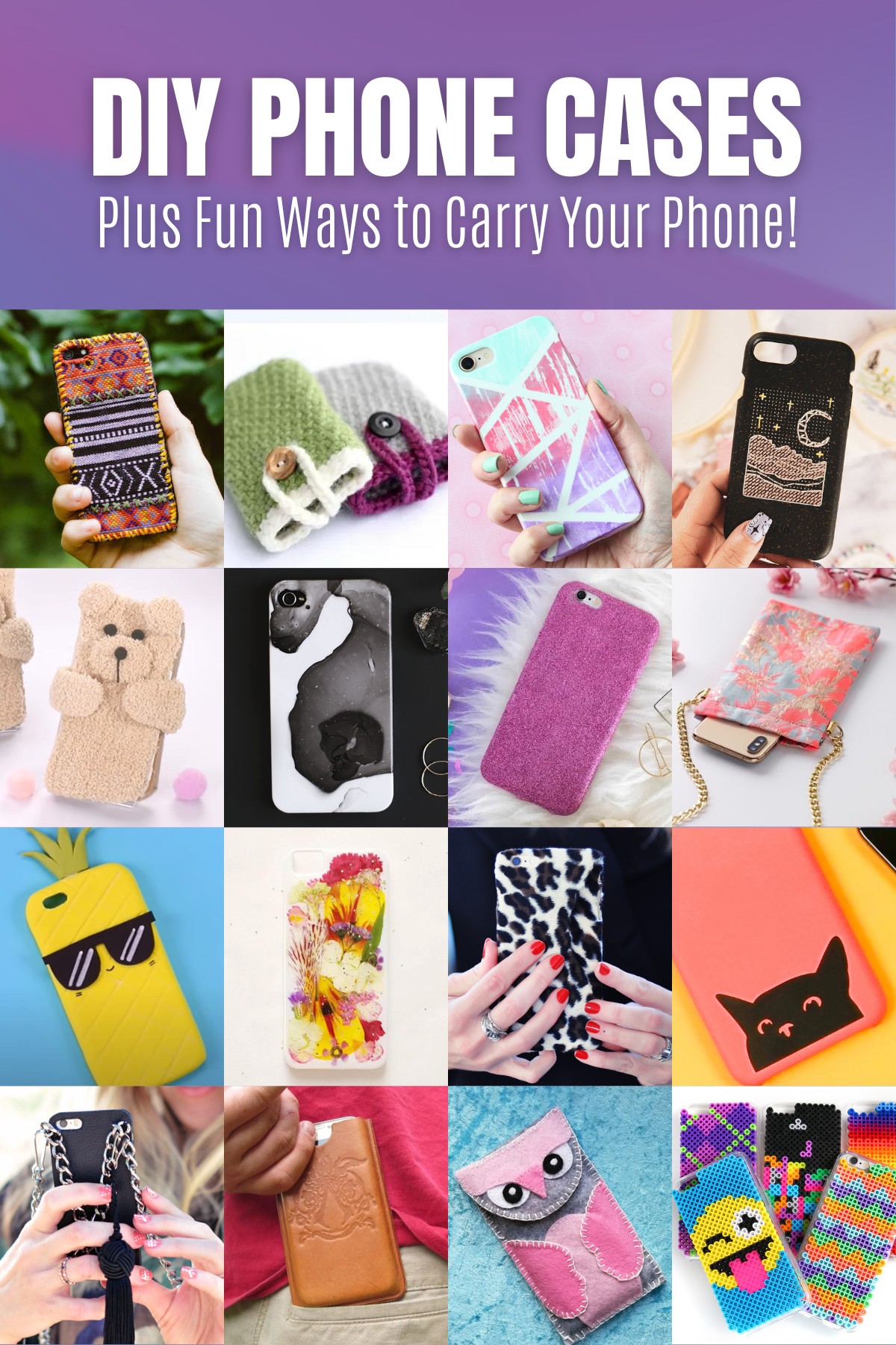 diy phone cases sleeves and purses