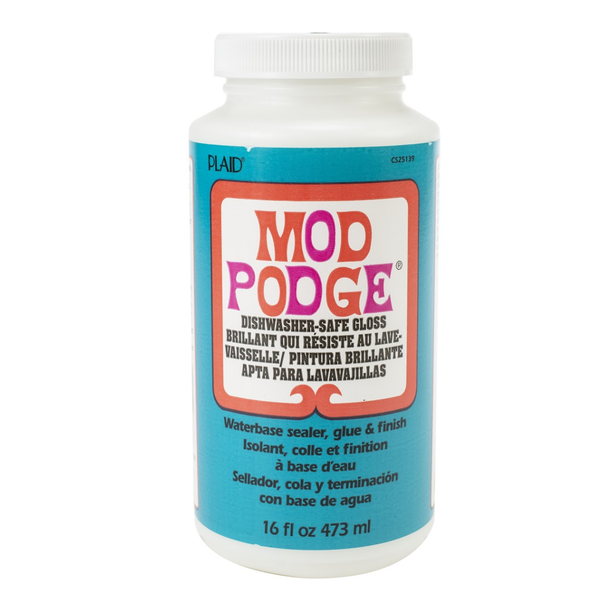 Mod Podge Sealer Dishwasher Safe Gloss, White - 8 oz jar