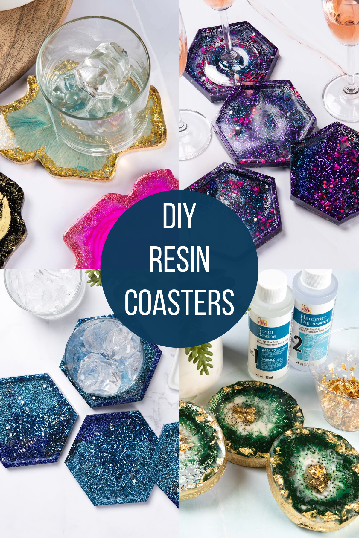 Resin coasters to make for decor or gifts