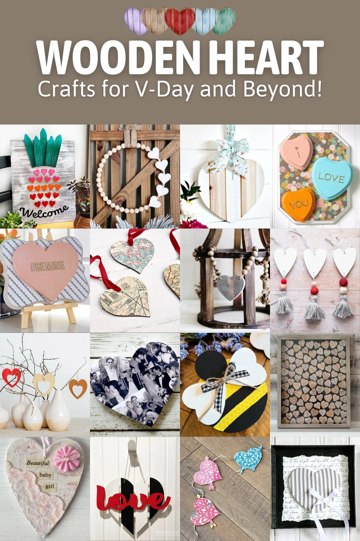 Wood Hearts Crafts Diy Blank Wooden Heart Shape Ornaments - Temu