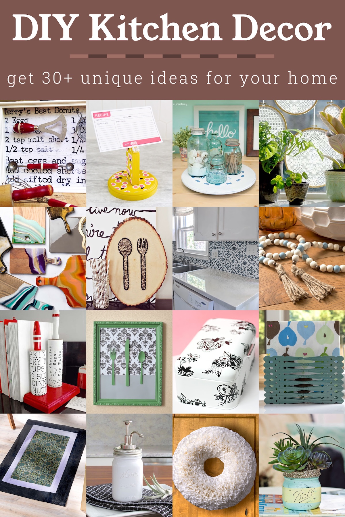DIY Kitchen Decor Unique Ideas