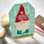 Painted wood gnome for your Christmas decor