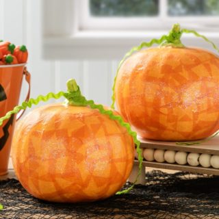 Decorate Paper Craft Pumpkins
