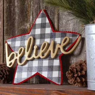 Decorate a Dollar Tree Wood Star for Christmas