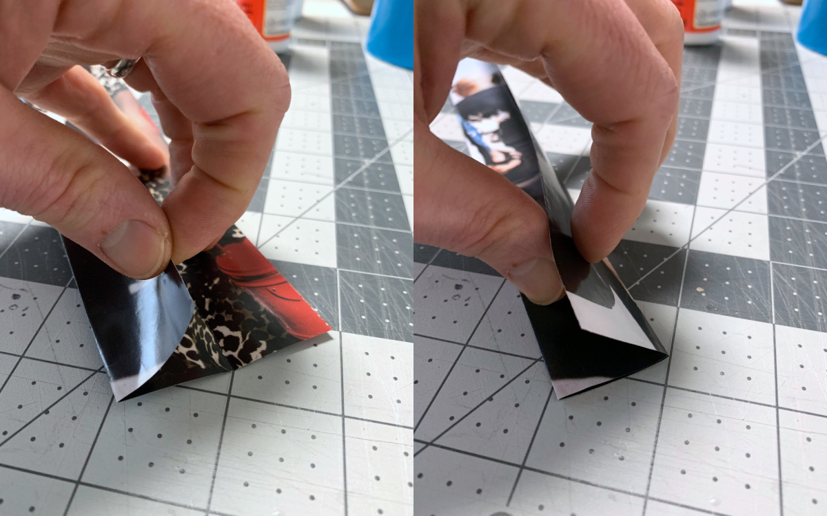 Cut Out Thicker Magazine Strips and Fold