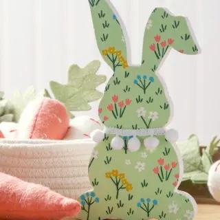 Decorate a Wooden Easter Bunny for Spring