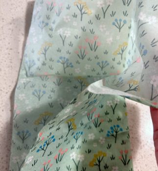 Separating a floral napkin layers